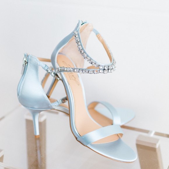 Jewel Badgley Mischka Shoes - Jewel Badgley Mischka Celine Stiletto Heel Sky Blue Women's Size 6.5